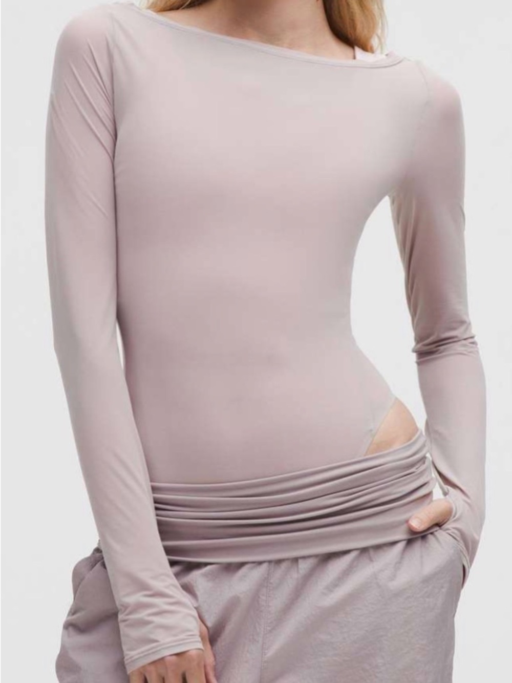 Lululemon Nulu Mesh Long Sleeve Bodysuit